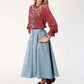 Roper 1789 Long Denim (Blue) - Women's Skirt