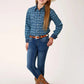 Roper West Made (Mini Aztec) - Girl's Western Snap Shirts (Closeout)