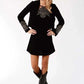 Roper 3939 Metallic Embroidery (Black) - Cropped Women's Jacket
