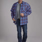 Roper 2205 Flannel (Blue) - Men's Shirt Jacket