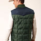 Roper 1473 Poly Filled (Navy/Green) - Men's Vest