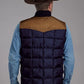 Roper 1473 Poly Filled (Brown/Navy) - Men's Vest