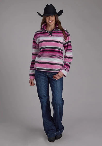Roper 2322 Aztec (Pink) - Women's Fleece Pullover