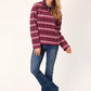 Roper 1816 Aztec (Maroon) - Women's Fleece Pullover