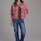 Roper 2272 Printed Knit (Pink) - Women's Cropped Jacket