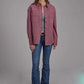 Roper 2298 Twill Oversized (Wine) - Women's Shirt Jacket