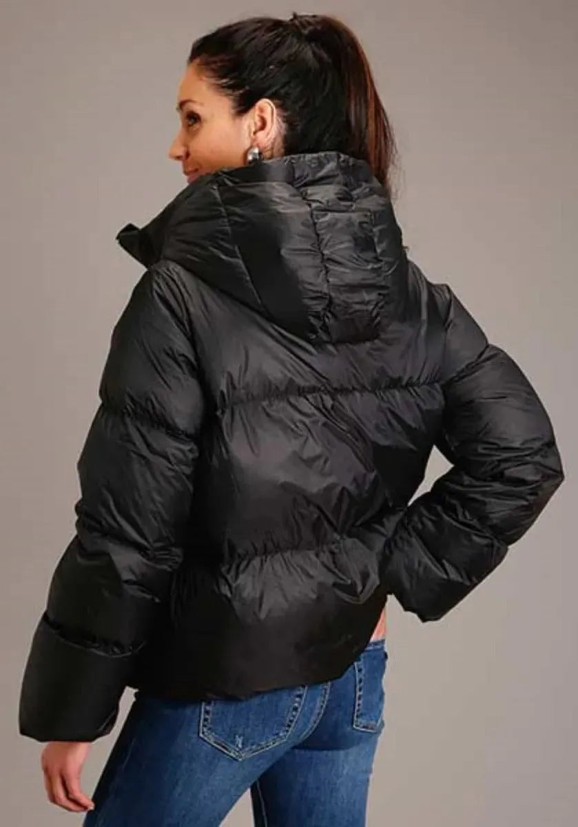 Chaqueta acolchada Roper Crushable Parachute (negra) - Para mujer