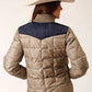 Roper 1473 Quilted Poly (Navy/Khaki) - Women's Jacket