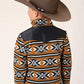 Roper Boy's Aztec Print Microfleece Pullover (Orange/Black) - Children's Jacket