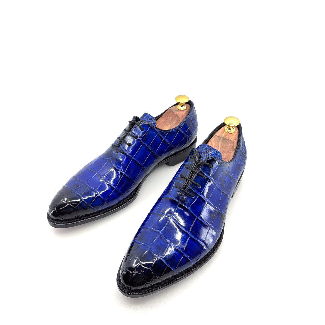 Maurice Georgia Alligator Oxford - Cobalto/Azul
