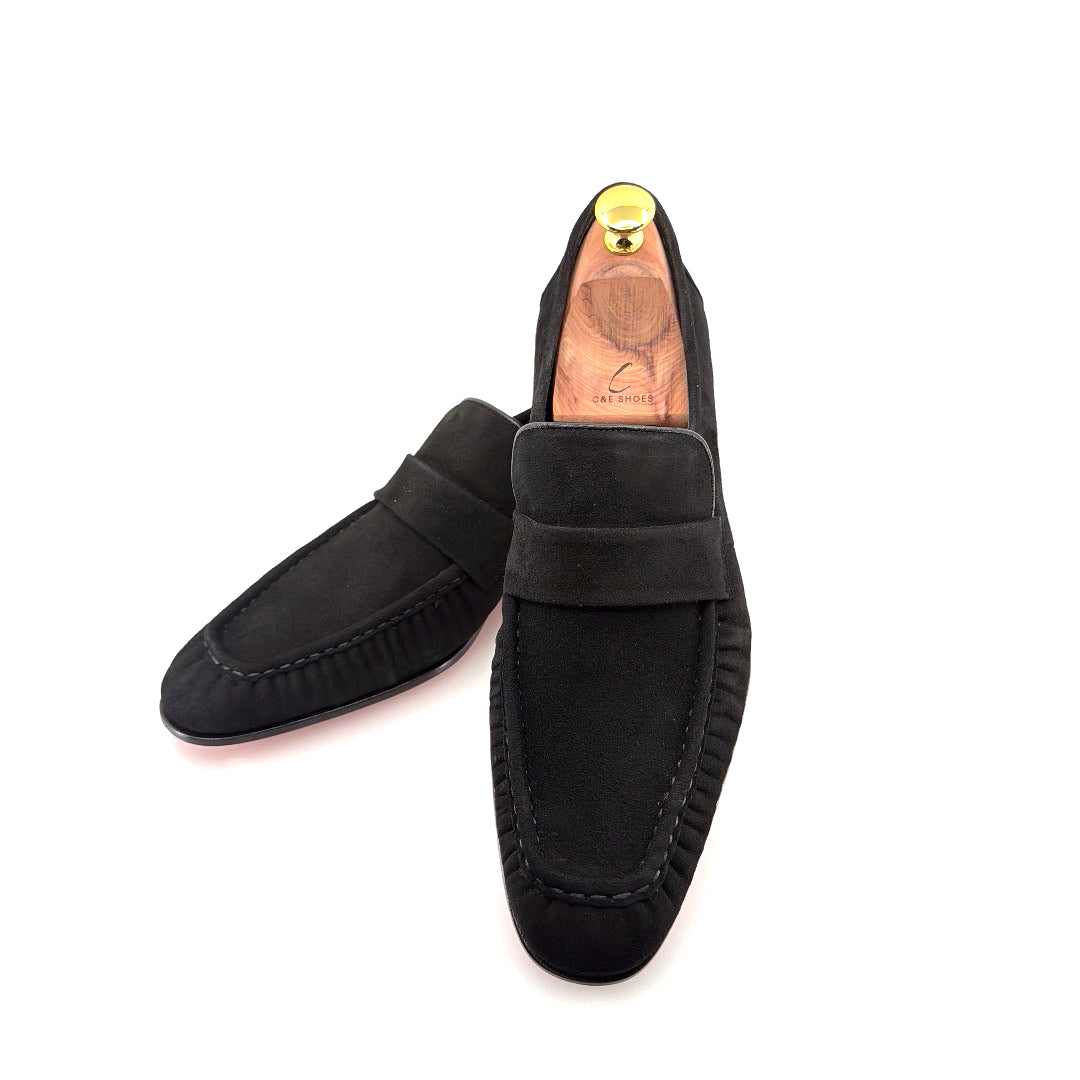 Mocasín de Ante Colección C - Negro