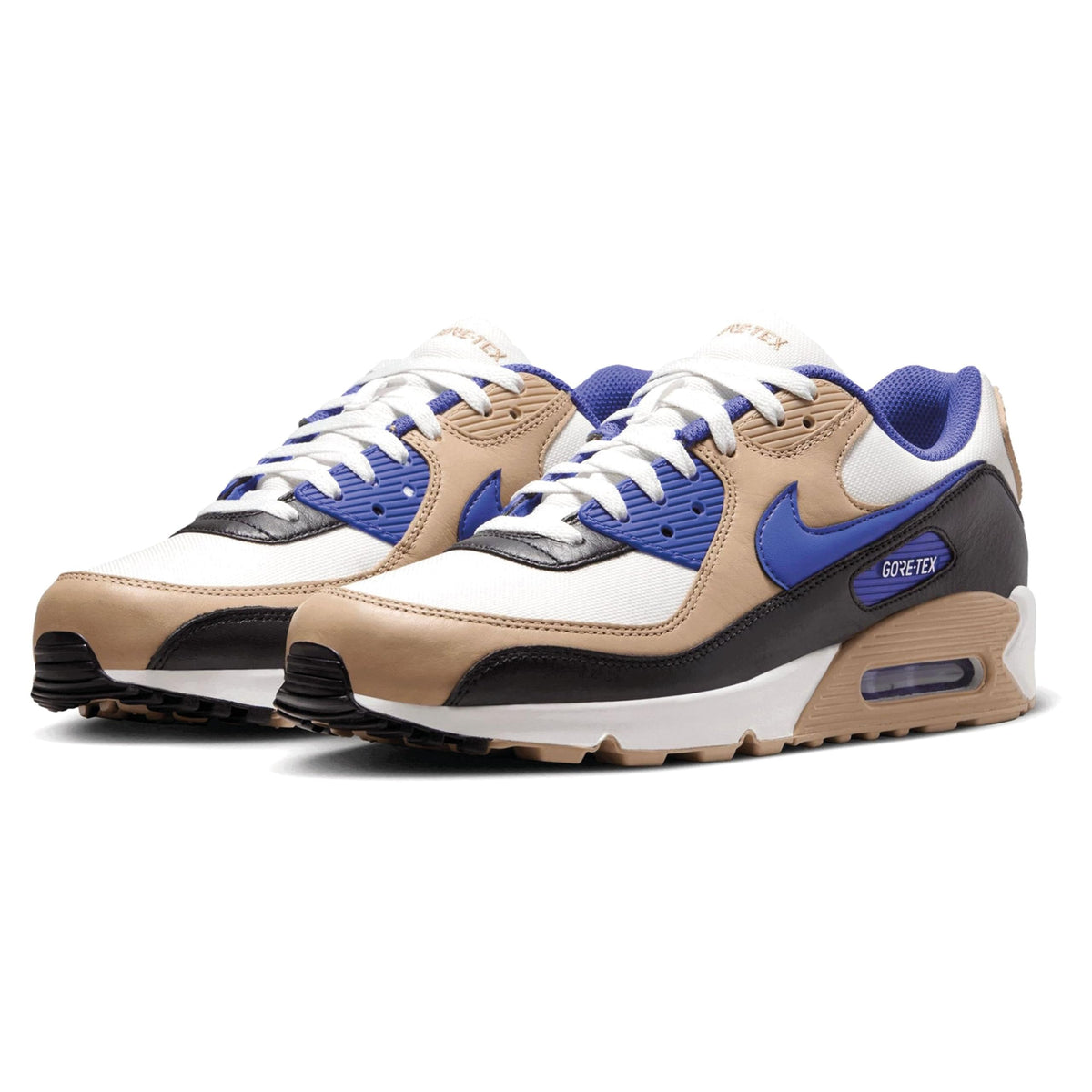 Zapatillas Nike Air Max 90 GTX para hombre Talla 8.5 Color: Blanco/Marrón-Blanco