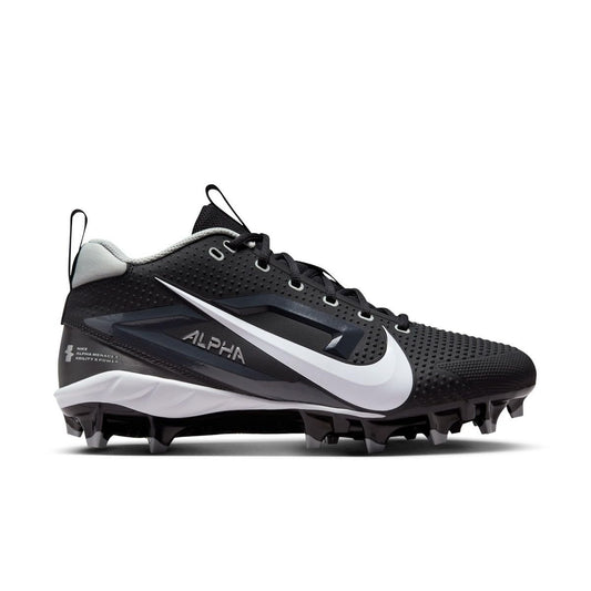 Tacos de fútbol moldeados Nike Alpha Menace 4 Varsity Talla 8 Negro | Blanco
