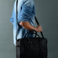 Texas Black Leather Briefcase