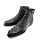 Maurice El Paso Hornback Custom Made Alligator Boot Black