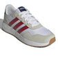 adidas Run 60s Shoes (Big Kid) Sneaker White/Collegiate Red/Dark Blue 4.5 US Unisex