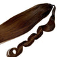 Cola de Caballo de Cabello Humano 100% Castaño Oscuro