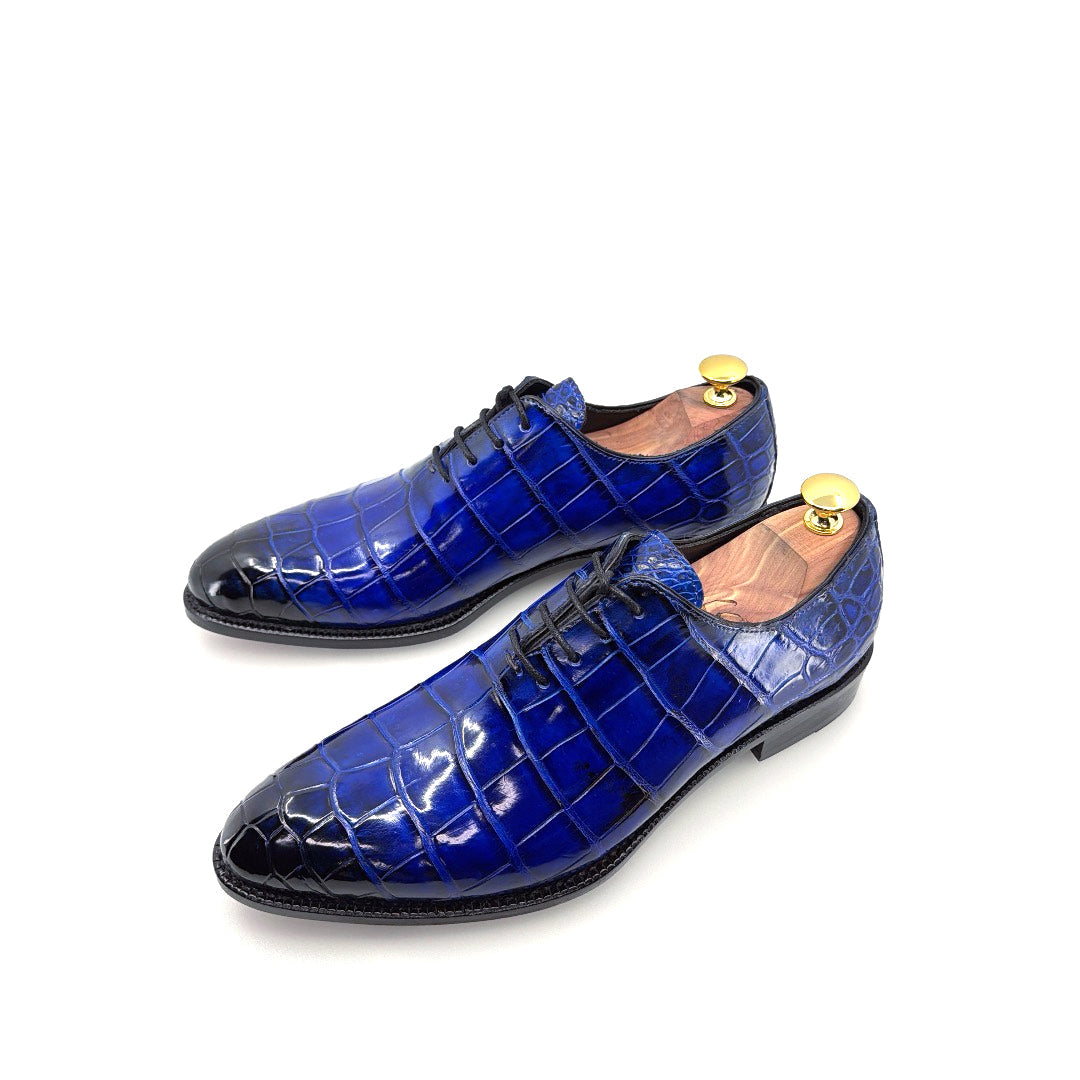 Maurice Georgia Alligator Oxford - Cobalto/Azul