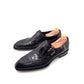 Maurice Sargeant Alligator Monkstrap - Black