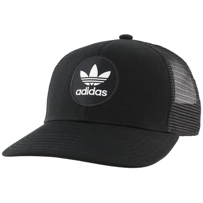 adidas Originals Mens Originals Circle Mesh Snapback Black/White One Size