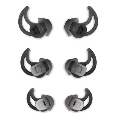 MMYQXI Silicone Replacement Earbud Tips Earbud Covers Compatible with Bose QC20 QC20i SoundSport SIE2i IE2 IE3 Headphone Earbud Rubber Tips Ear Tips 3 Pairs S M L