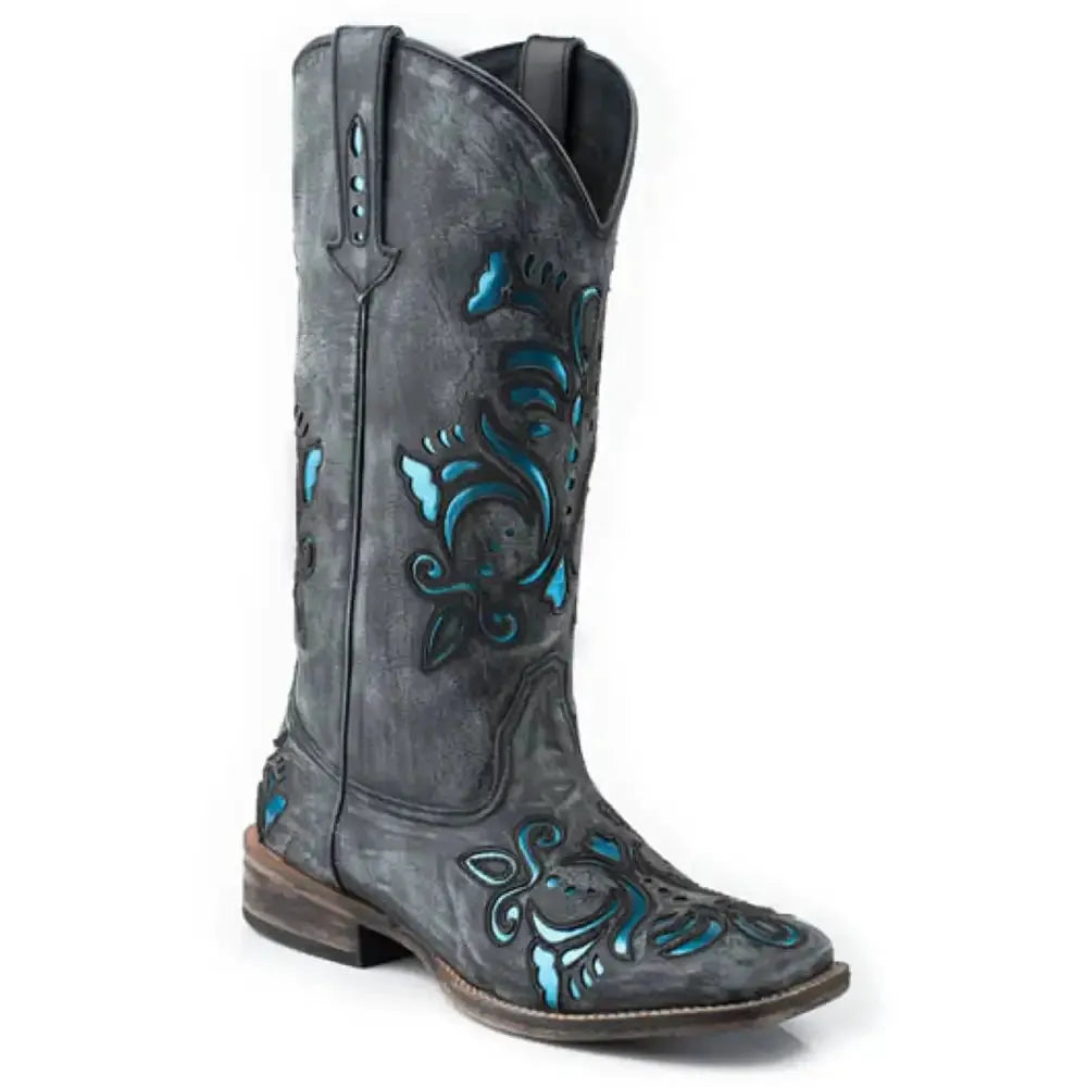 Roper Belle (Negras) - Botas vaqueras para mujer