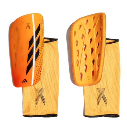 adidas Unisex-Adult X League Shin Guards Solar Gold/Black/Solar Orange Large