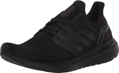 adidas Womens Ultraboost 20 Sneaker Black/Black/Solar Red 9.5