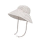 Wide Brim Kids Linen Sun Hat – Breathable UV Protection Toddler Bucket Hat - Baileys