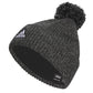 adidas Gorro Beanie Recon Ballie para hombre Ajuste estándar con vuelta Forro polar Sombrero/gorra de punto de invierno con pompón Negro Onix Gris/Negro/Blanco