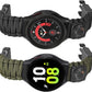 Onewly Compatible with Galaxy Watch 6 Band Multi-Functional Outdoor Survival Paracord 20mm Watch Strap for Samsung Galaxy Watch 6 Classic/Galaxy Watch 4/4 Classic/Galaxy Watch 5/5 Pro