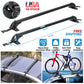 2PCS Universal 110cm/43-inch Car Roof Rack Cross Bar w/ Anti-Theft Lock Adjustable Window Frame for bike kayak cargo luggage