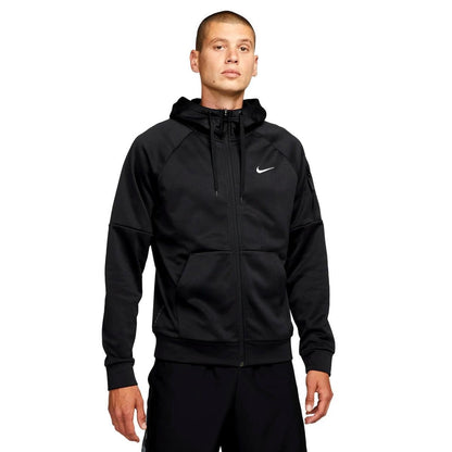 Nike Therma-FIT Mens Full-Zip Fitness Hoodie (as1 alpha xx_l regular regular Black/Black/White) XX-Large