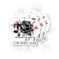 Set 3Pcs Morally Grey is My Favourite Color Sticker Rose Sticker Book Lover Sticker Bookish Sticker Booktok Sticker Water Assitant Die-Cut Vinyl Decals for Laptop Phone Water Bottles (2 Inches)