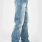 Jeans Tin Haul Regular Joe con costura de diamante gris (lavado claro) - Corte de bota para hombre (Liquidación)