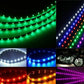 Paquete de 10: Tira de luces LED flexible impermeable de 12V y 15SMD de 12" para coche