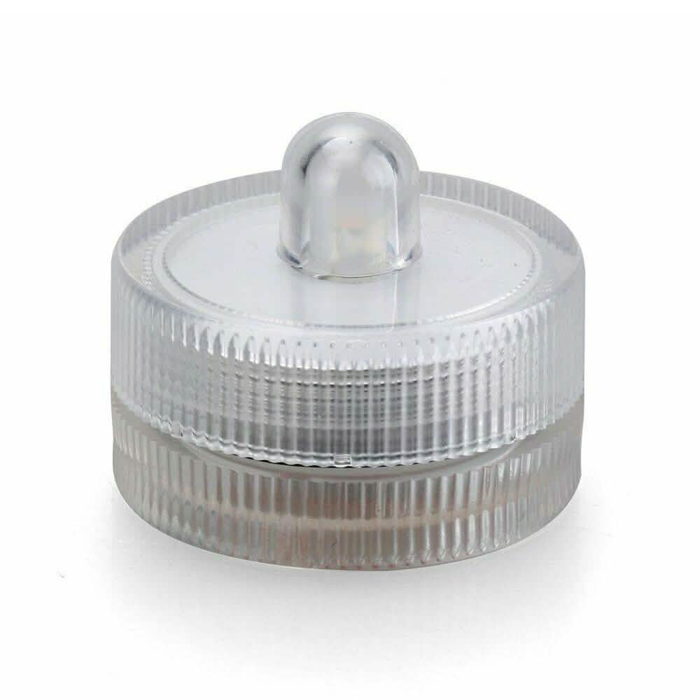 10 Piezas: Velas Sumergibles LED Impermeables Luz Blanca Cálida sin Llama
