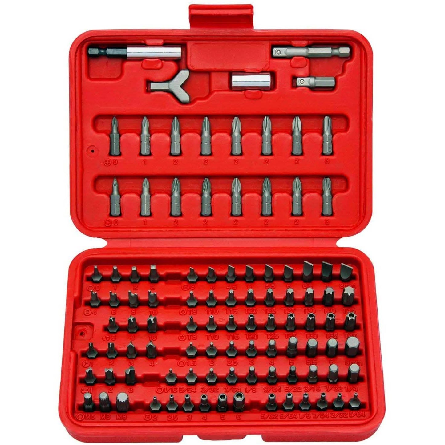 Juego de 100 piezas: Juego de puntas de seguridad premium Neiko 10048A