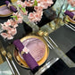Amethyst Agate Plate-Set of 4