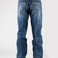 Tin Haul 421 Regular Joe Stretch Deco Pockets (Medium Wash) - Men's Bootcut Jeans