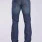 Tin Haul 1660 Jagger Fit Embroidered Pocket (Dark Wash) - Men's Bootcut Jeans