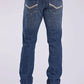 Tin Haul 1661 Jagger Stretch Fit V Pocket Deco (Medium Wash) - Men's Bootcut Jeans