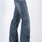 Tin Haul 460 Ella Fit Blue Loop Pocket ( Denim Dark Wash ) - Women's Jeans