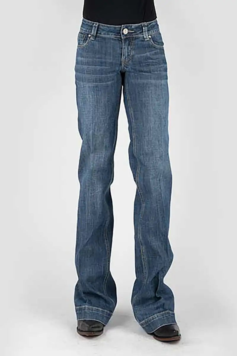 Jeans para mujer Tin Haul 460 Ella Fit Horse Pocket (lavado medio demin)