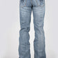 Tin Haul 460 Ella Fit Embroidered Pocket ( Denim Light Wash ) - Women's Jeans