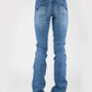 Tin Haul 595 Libby Fit Blue Loop Pocket ( Denim Medium Wash ) - Women's Jeans