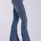 Tin Haul 595 Libby Fit Slit ( Denim Medium Wash )- Women's Jeans