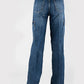 Tin Haul 870 Claire Cargo Wide Leg ( Denim Medium Wash )- Women's Jeans