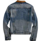 Tin Haul Suede Collar (Light Wash) - Men's Denim Jacket