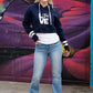 Tin Haul Love Print (Navy) - Women's Hoodie Sweatshirt